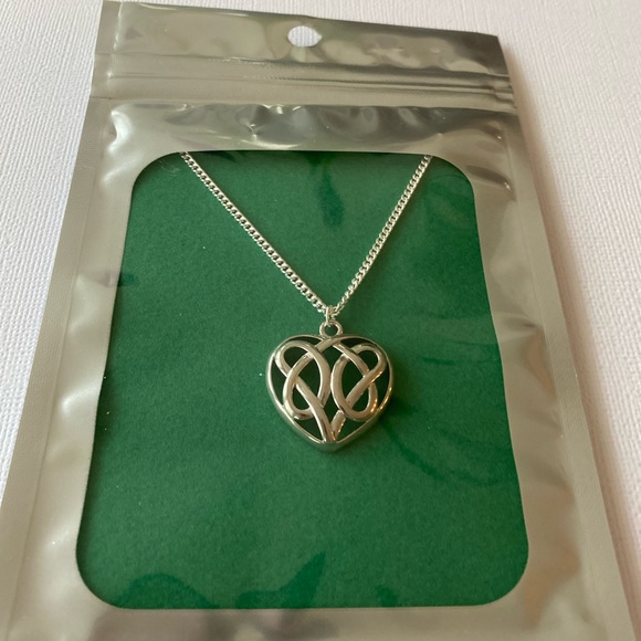 Celtic Heart Pendant Necklace - Picture 2 of 6